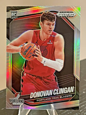 2024-25 Panini Prizm Black Silver Donovan Clingan Blazers Rc #131 Trailblazers📈