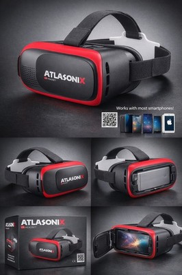 Atlasonix VR Headset for Smartphones | Virtual Reality Glasses 3D Goggles |...