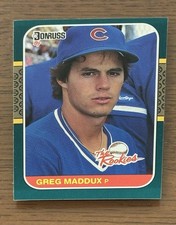 1987 Donruss The Rookies - #52 Greg Maddux Rookie Card