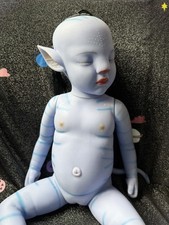 18.5  Avatar Style Reborn Baby Girl Full Silicone Doll US Seller