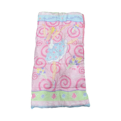 Mattel Barbie Dreamtime Ballerina Kids Sleeping Bag Pink Zip Floral Swirl