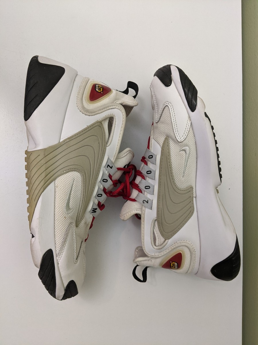 Men's Size 7 - Nike Zm Air Zoom 2K White-Gym Red AO0354-107