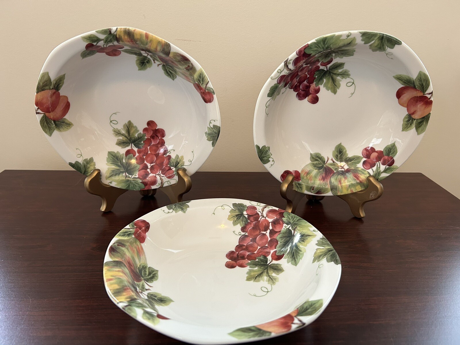 Royal Doulton Everyday Vintage Grape Soup/Salad/Cereal Bowl Set Of 3 eBay