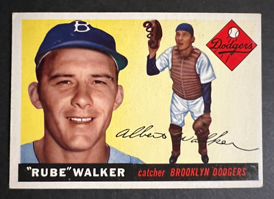 1955 Topps RUBE WALKER #108 Baseball Card  BROOKLYN DODGERS
