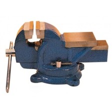 Morsa Banco Lavoro Girevole 100 mm Ganasce Acciaio Ghisa Incudine Professionale