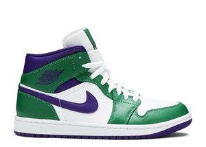 Nike Air Jordan 1 Retro Mid INCREDIBLE HULK GREEN PURPLE JOKER WHITE  554724-300 | eBay