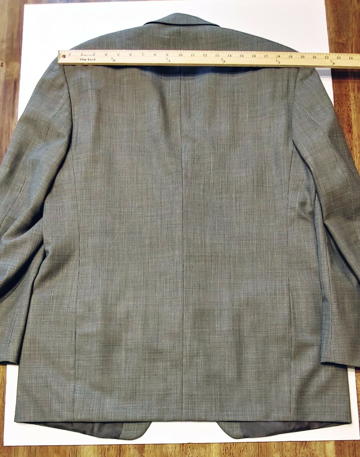 GIACCA YSL YVES SAINT LAURENT GRIGIO MARRONE CHIODO 2 BtTN (44L 35W)