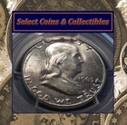 1963-P PCGS Graded MS63 Franklin 90% Silver Half Dollar 50C "Woody Toned" #2019