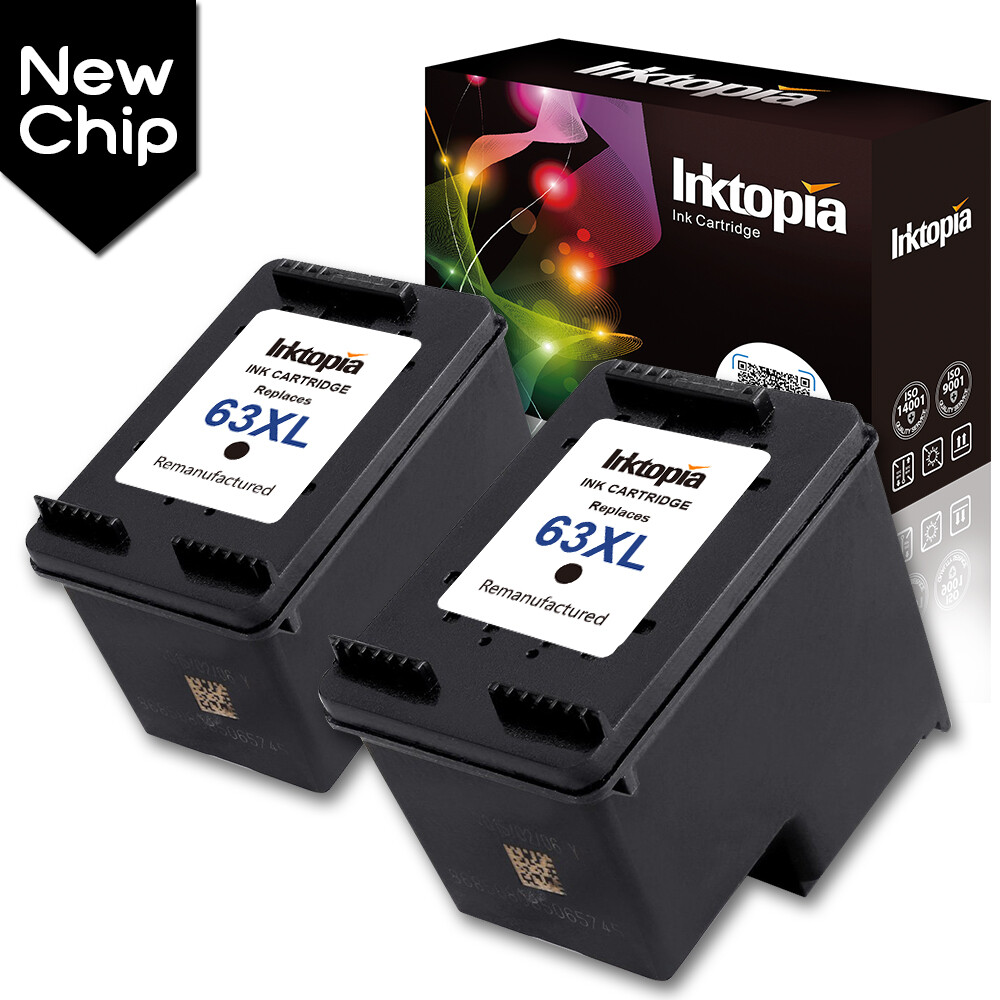 HP 63XL Inkjet Printer Ink Cartridges 63XL Black Ink Compatible For 63 ...