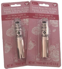 B Pure Tinted Rose Oil Lip Balm Color Changing PH Adapting *SPECIAL* Lot of 2