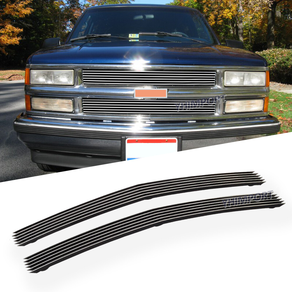 Grille Fits 1994-1999 Chevy C/K Pickup/Suburban/Tahoe Upper Chrome Billet Grill