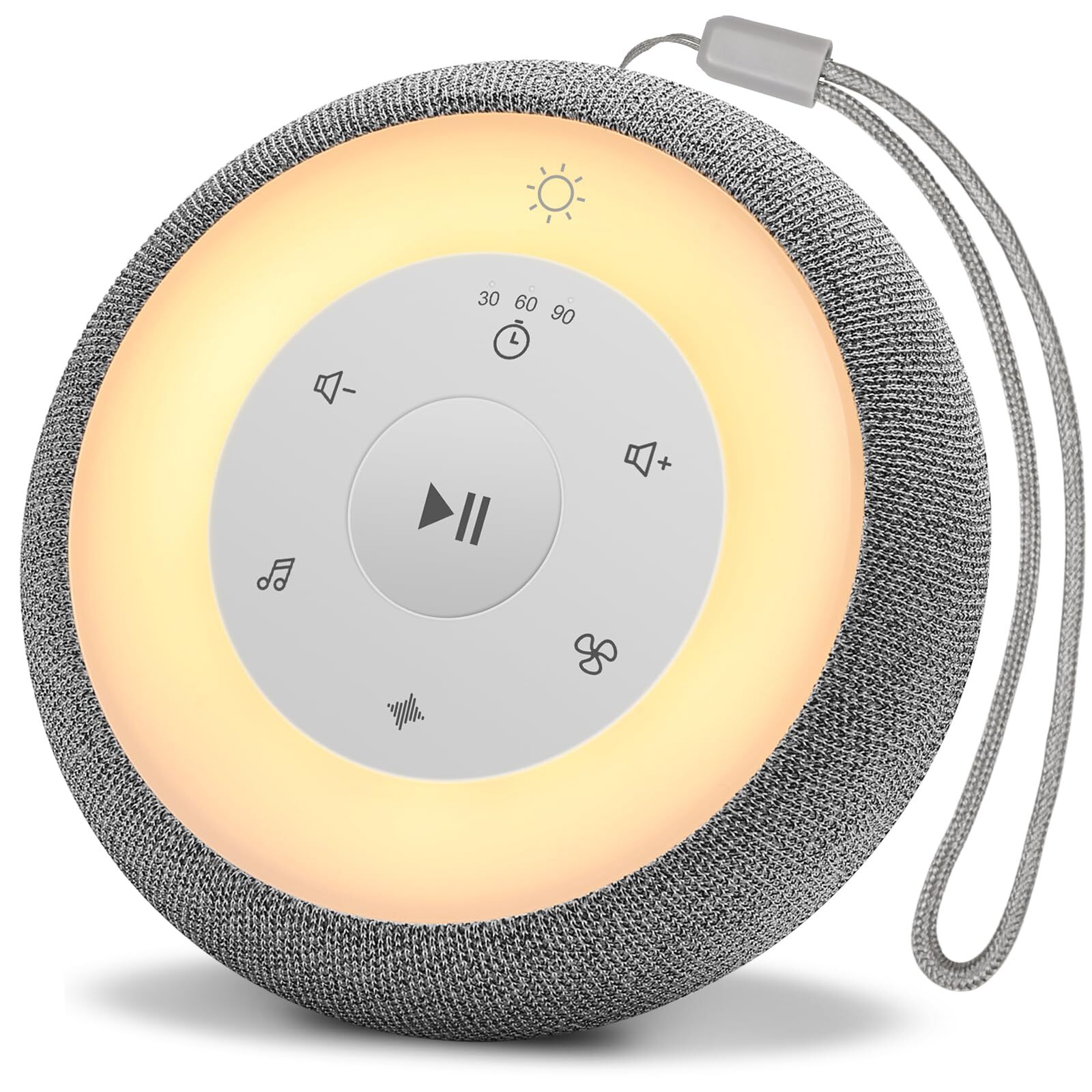 Portable Sound Machine Baby with Night Light, White Noise Sound Machine with ...