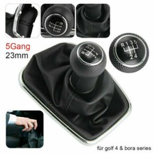 1 Schaltknauf f&uuml;r VW Golf 4 & VW Bora 5 Gang Schaltsack Rahmen 23mm Schalthebel