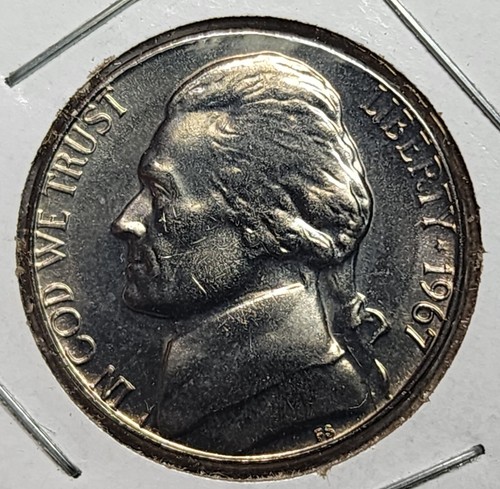 1967 SMS Choice Brilliant Uncirculated Jefferson Nickel Possibly FS #2