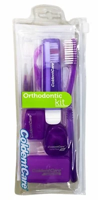 ORTHODENTALUSA Orthodontic KIT Patient Oral Care Cleaning POUCH K147 Kit USA Seller COLDENTCARE