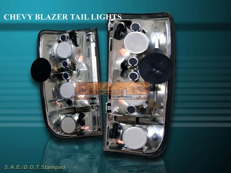 95-04 CHEVY S10 BLAZER JIMMY LUCES TRASERAS HUMO OSCURO 03 02 01 Foto 2 de 2