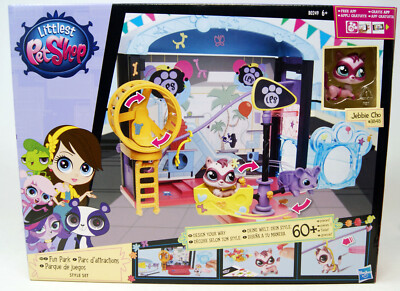 Littlest Pet Shop - Fun Park Style Set - 60+ Teile mit #3848 Jebbie Cho