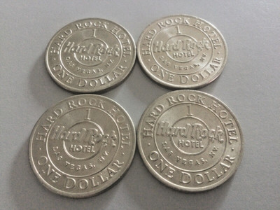 HARD ROCK HOTEL CASINO   Las Vegas NV   $1 CASINO TOKEN Casino Chips Neuzustand