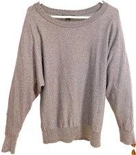 Inc International Concepts Womens Pullover Gray Silver Size L Dolman Sleeve