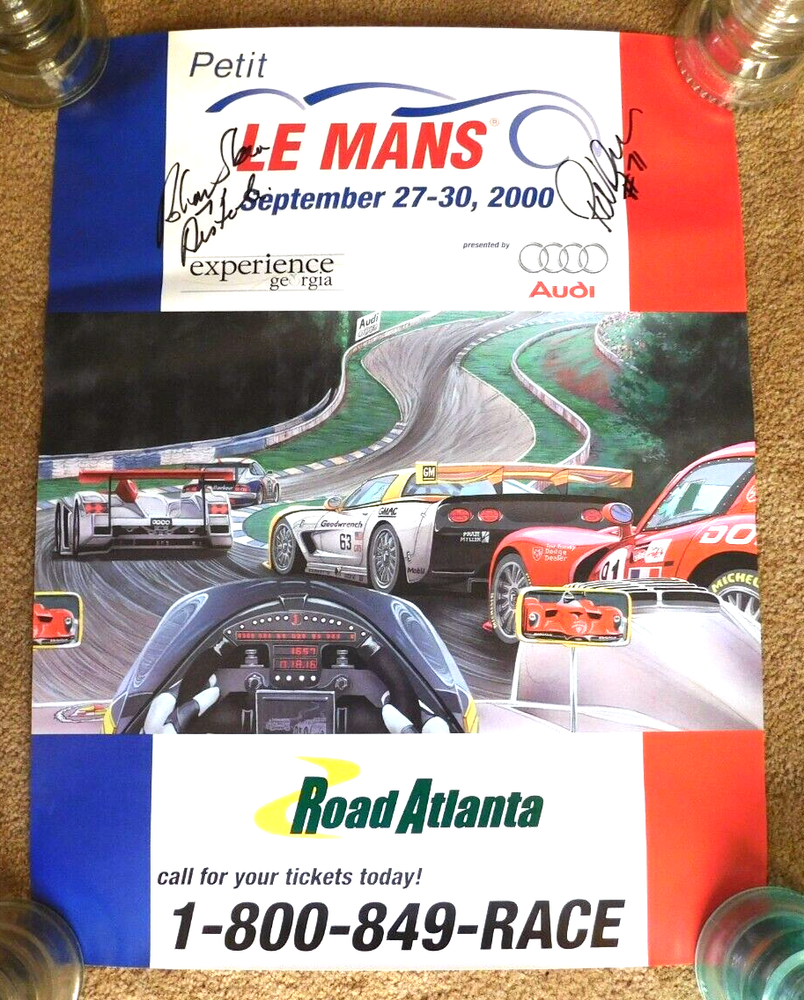 Original Vintage Poster Audi Petit Le Mans 2000 Road Atlanta - 18