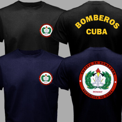 Fidel Castro Communist Havana Bomberos Cuba Fire Firefighter Firemen T-shirt 