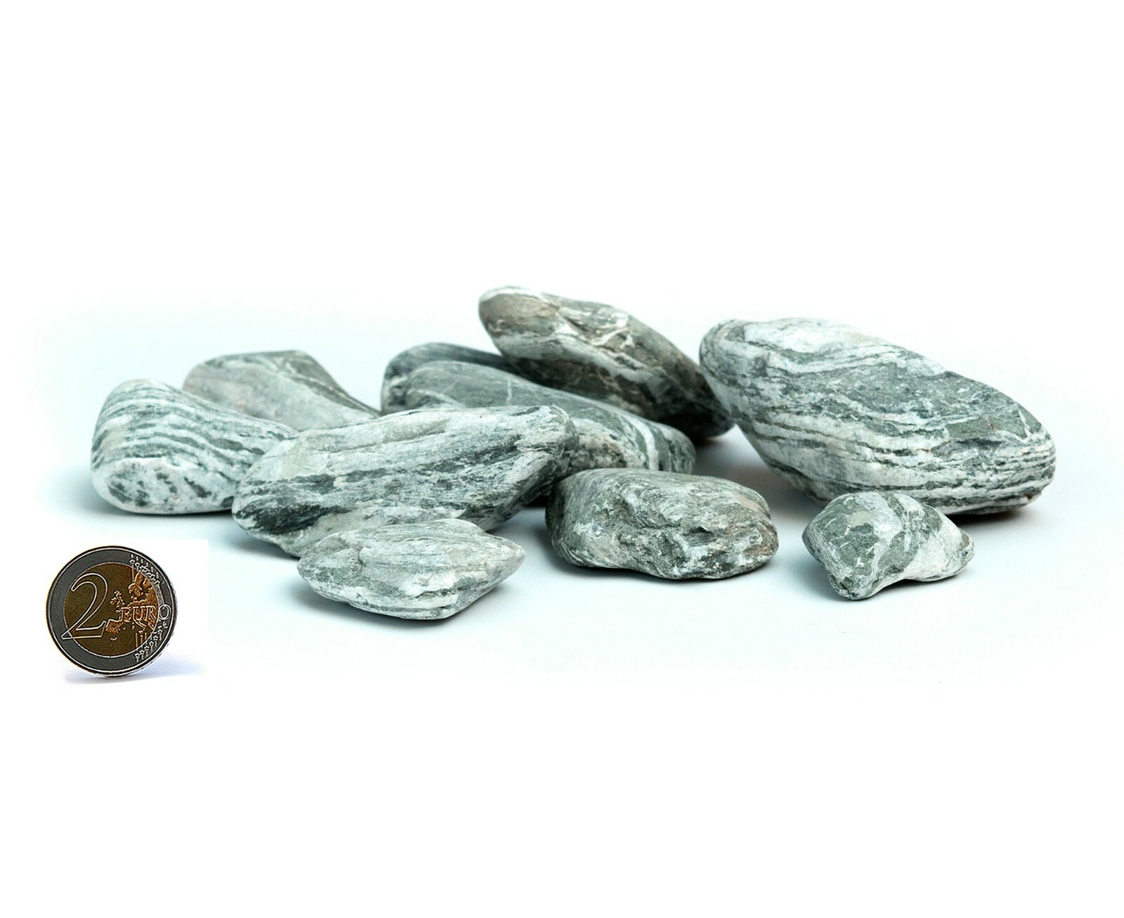 Angelstone Premium Zierkies 20-80 Naturstein 20kg Flusskies Flusskiesel Angel