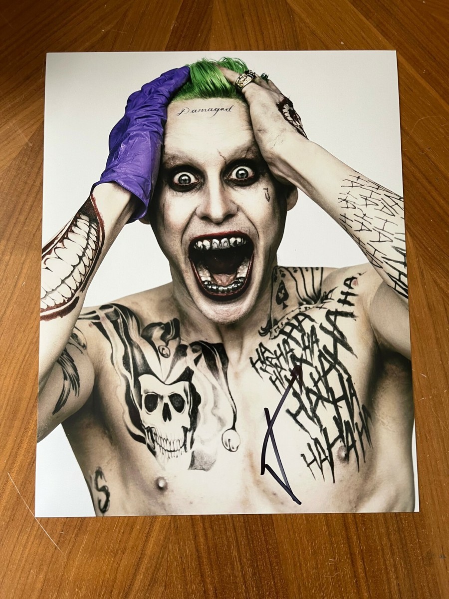 JARED LETO * signed 11x14 photo * SUICIDE SQUAD * THE JOKER * COA