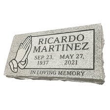 Headstone-grave marker- small-engraving included-multiple design choices