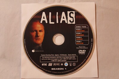 Alias - Season 1 Disc 2 Eps. 4-7 (DVD, 2009)
