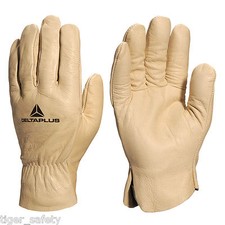 Leather Work Safety Gloves High Quality HGV Drivers Fork Lift Truck Gardening