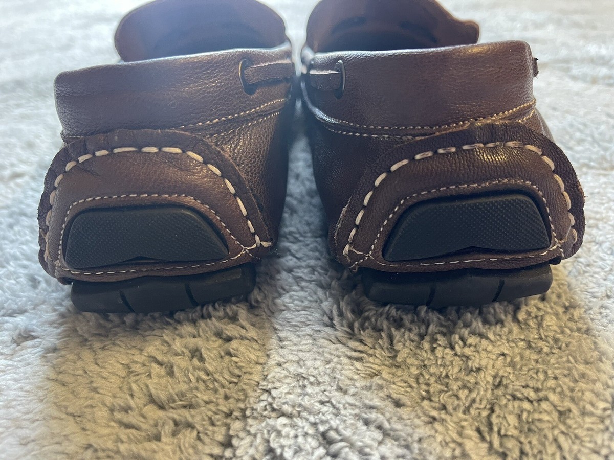 MADE Cam Newton Havelock Brown Leather Men\'s Square-toe Loafer 8.5 Basket Weave Made by Cam Newton Brown leather loafers with woven... | Depop main image 3
