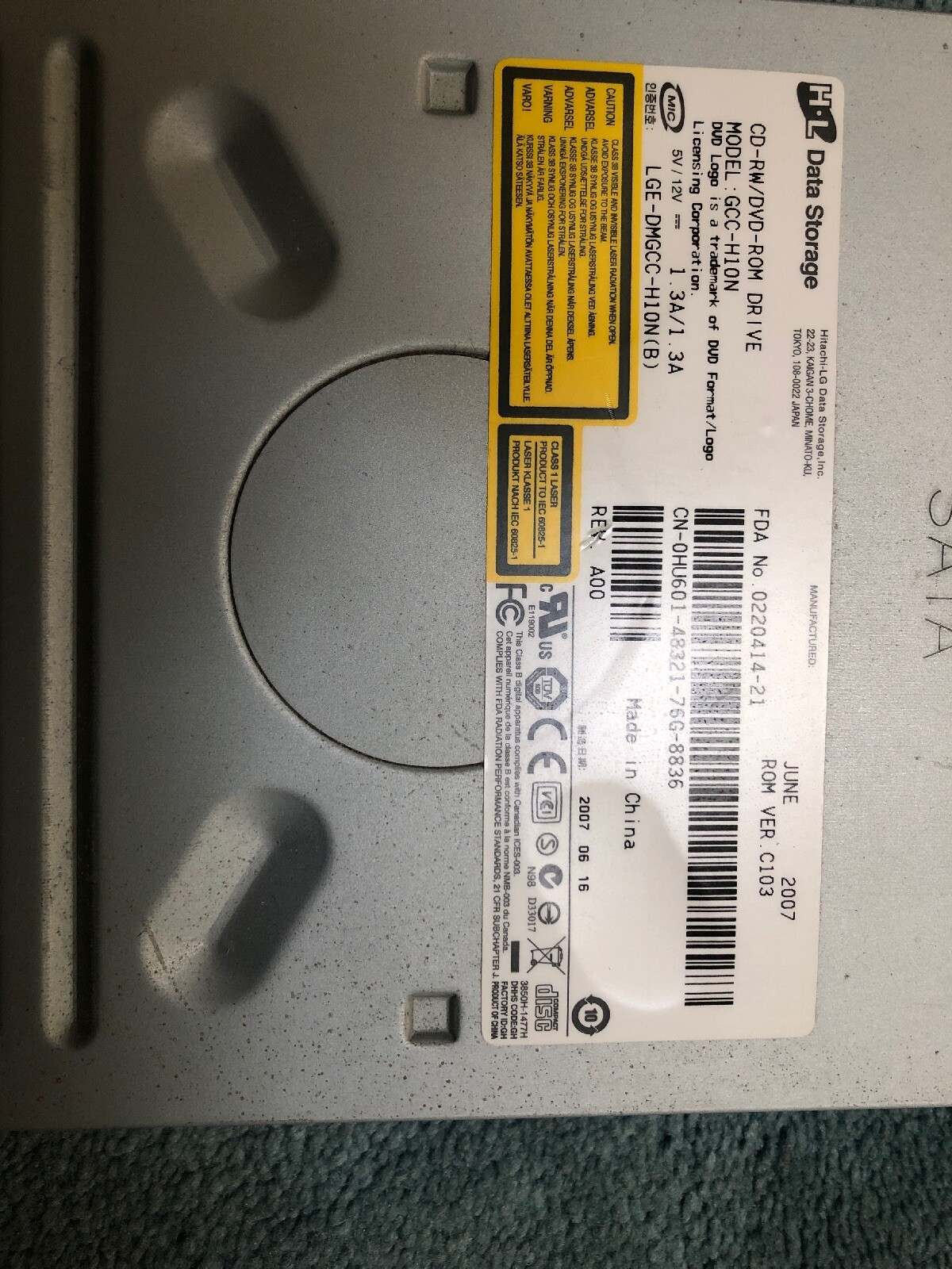 Hl Data Storage Dvd Writable Cd Rw Drive Gsa H1on For Sale Online