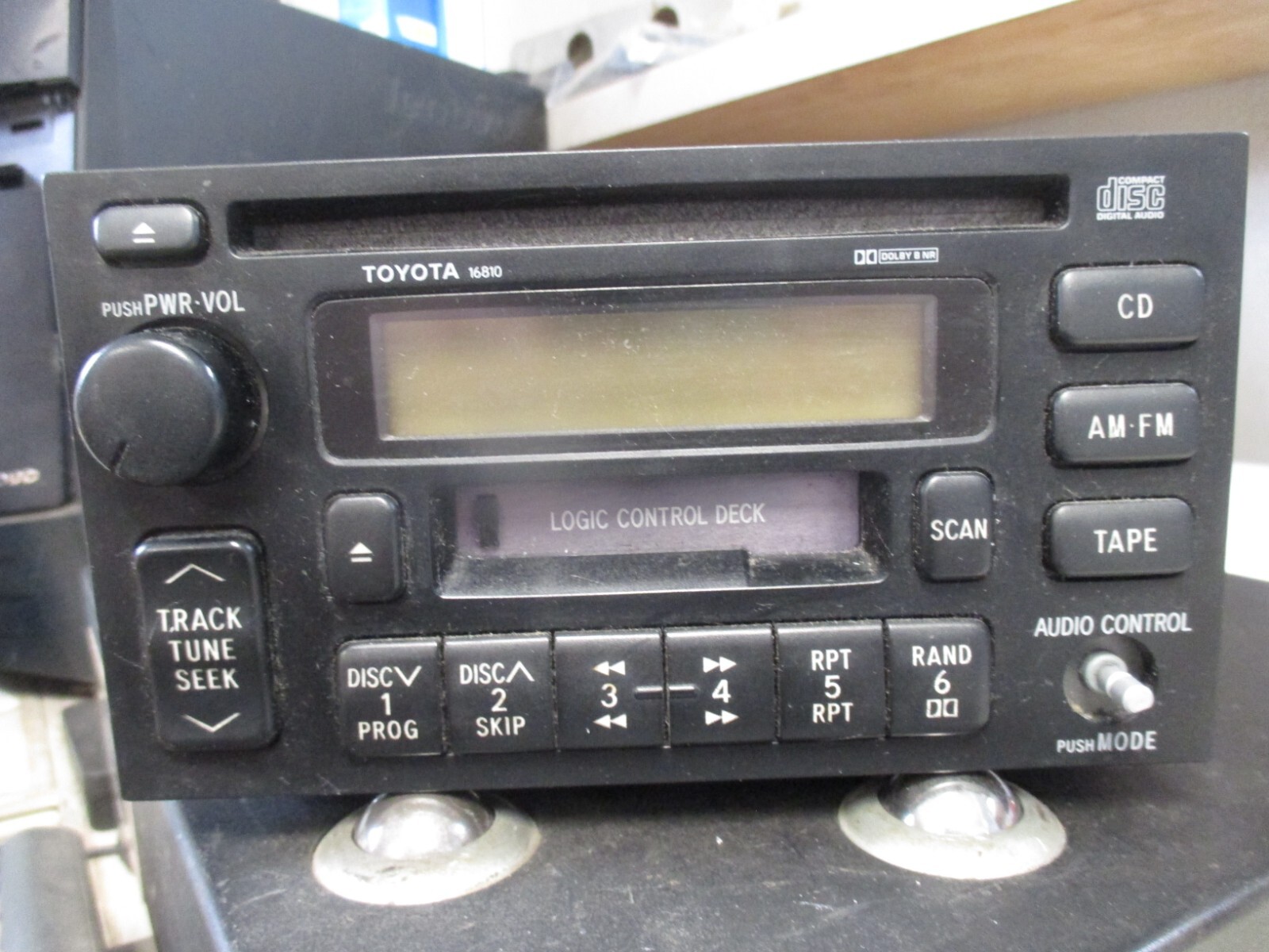 Toyota AM FM Stereo Receiver CD Cassette Deck Avalon Camry 86120-33220 ...