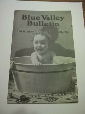 1929 Blue Valley Bulletin Dairy Booklet St Joseph Mo Hastings Ne Sioux City Iowa