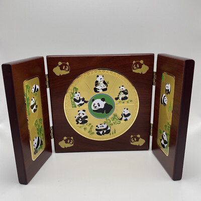 Chinese Giant Panda Folding Wooden Display 'Giant Panda - Treasure
