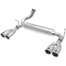 aFe 49-48086-P Rebel Axle Back Exhaust for 12-18 Jeep Wrangler 3.6L / 07-11 3.8L