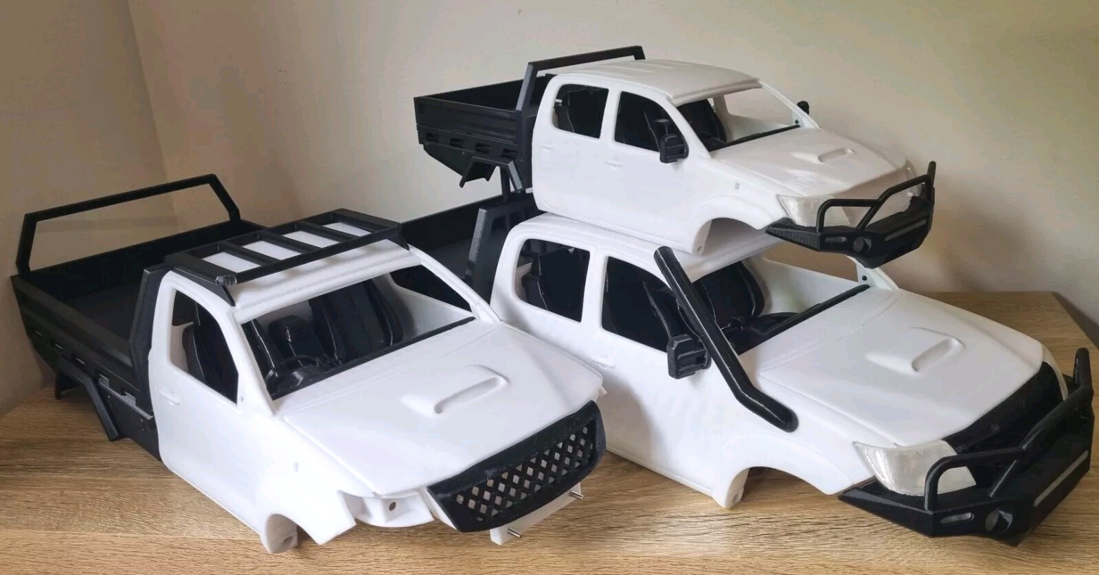 1:10 Scale N70 Hilux Dual Cab RC Crawler Body Shell 313mm wheelbase ...