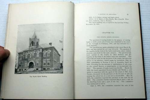 Vintage 1898 William Melvin HC EIN JAHRHUNDERT DER BILDUNG Burgettstown Washington Co PA - Bild 4 von 4