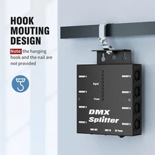 8 Channel DMX Splitter Signal Amplifier Wireless DMX512 Signal Splitter Stage