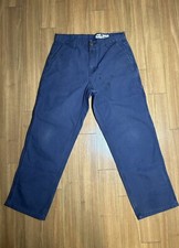 Vintage 90s Rare Navy Carhartt Carpenter Work Pants Size 32x30