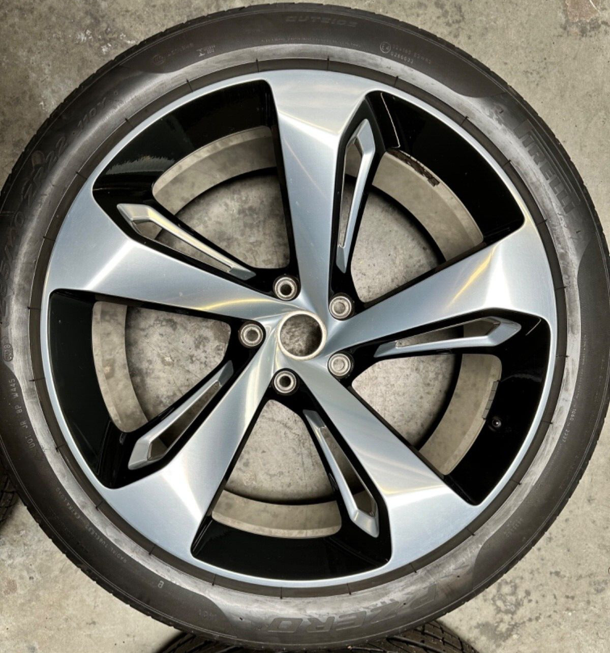 Bentley Bentayga 22 inch forged factory wheels and tires 