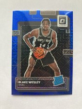 2022-23 Donruss Optic Choice Blue Mojo /24 #215 Blake Wesley Rated Rookie SP