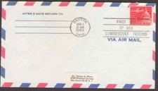 US. C64a. 8c. Jet Airliner over Capitol Tagged.  FDC. 1963