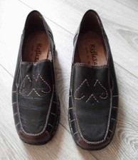 Reflexan nach Dr. Bath Mokassin Halbschuhe Gr. 40 Leder schwarz Weite G 