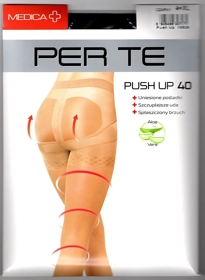 Push-up figurformende Mieder-Strumpfhose 40 den Bauch weg mit Aloe Vera Lycra - Bild 3 von 4