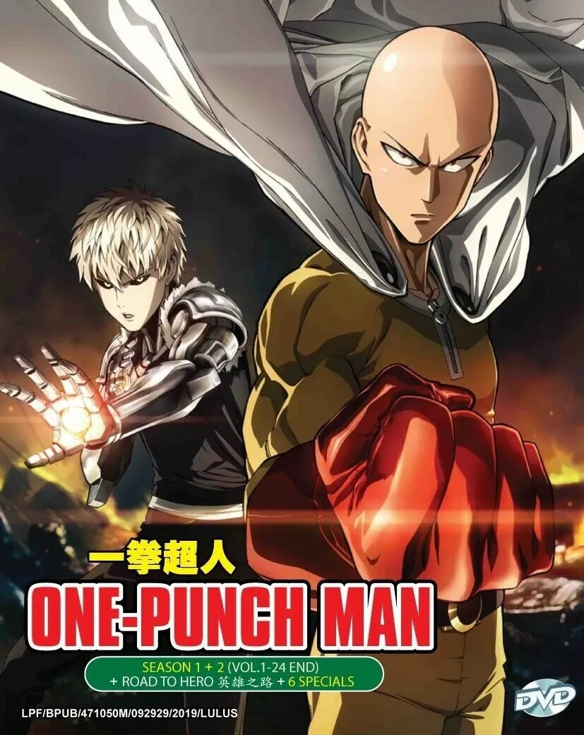 ONE PUNCH MAN (SEASON 1+2) - ANIME TV SERIES DVD (1-24 EPS + MOVIE + 6  SPECIAL) 