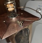 Vintage Bar Decanter Brass Glass Liquor Bottle Music Box "How Dry I Am" — photo 9