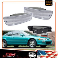 For 92-93 Acura Integra Rs Gs Ls Gsr Clear Front Bumper Turn Signal Lights