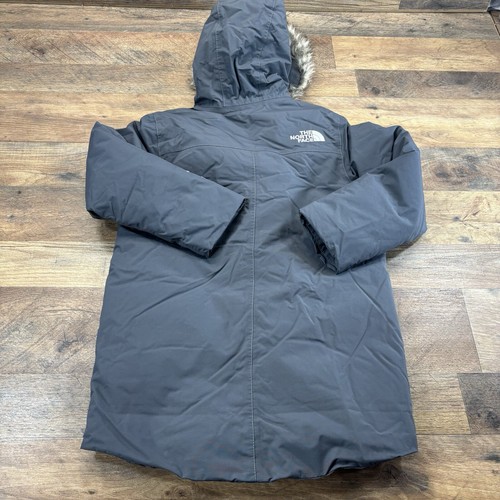 The North Face Arctic Swirl Parka Coat DryVent 600 Down Fur Gray Size XS SPOT - Picture 2 of 15