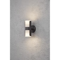AußEn-Wandleuchte Modena Round, Mit Doppeltem Lichtkegel, 2X GU10 Max. 7W, Schwa